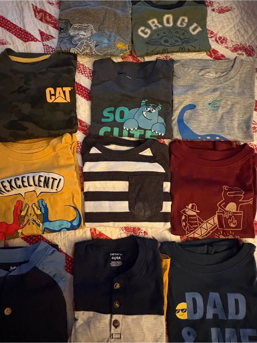 Lot of 11 Long Sleeved Boys’ 4T Tops